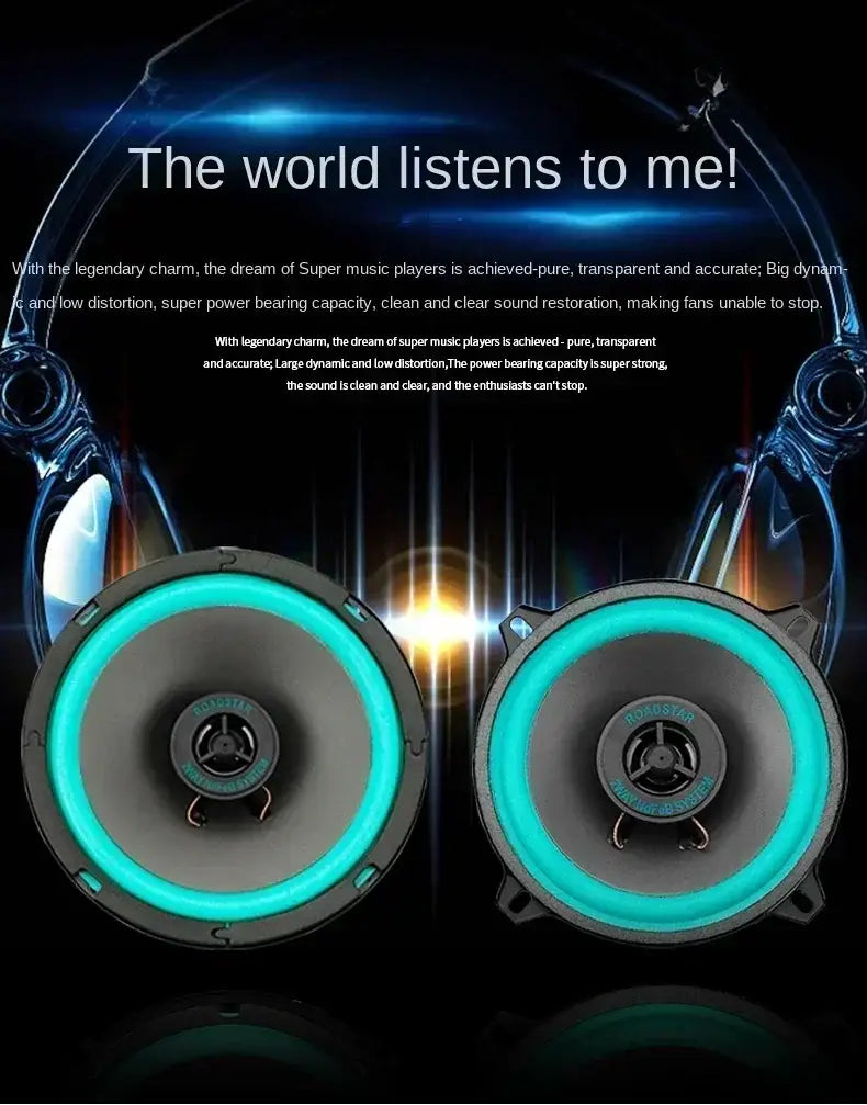 4/5/6.5 Inch Car Speakers Coaxial Subwoofer Universal