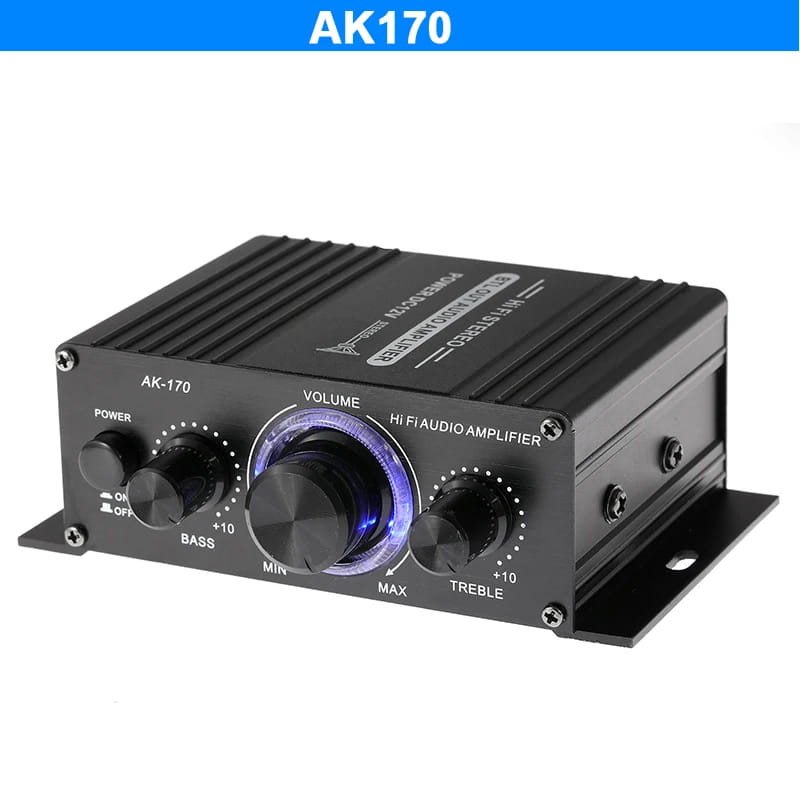 800W Home Car Amplifiers 2 Channel bluetooth 5.0 Stereo Sound Amplifier HIFI Subwoofer Bass FM USB Remote Control