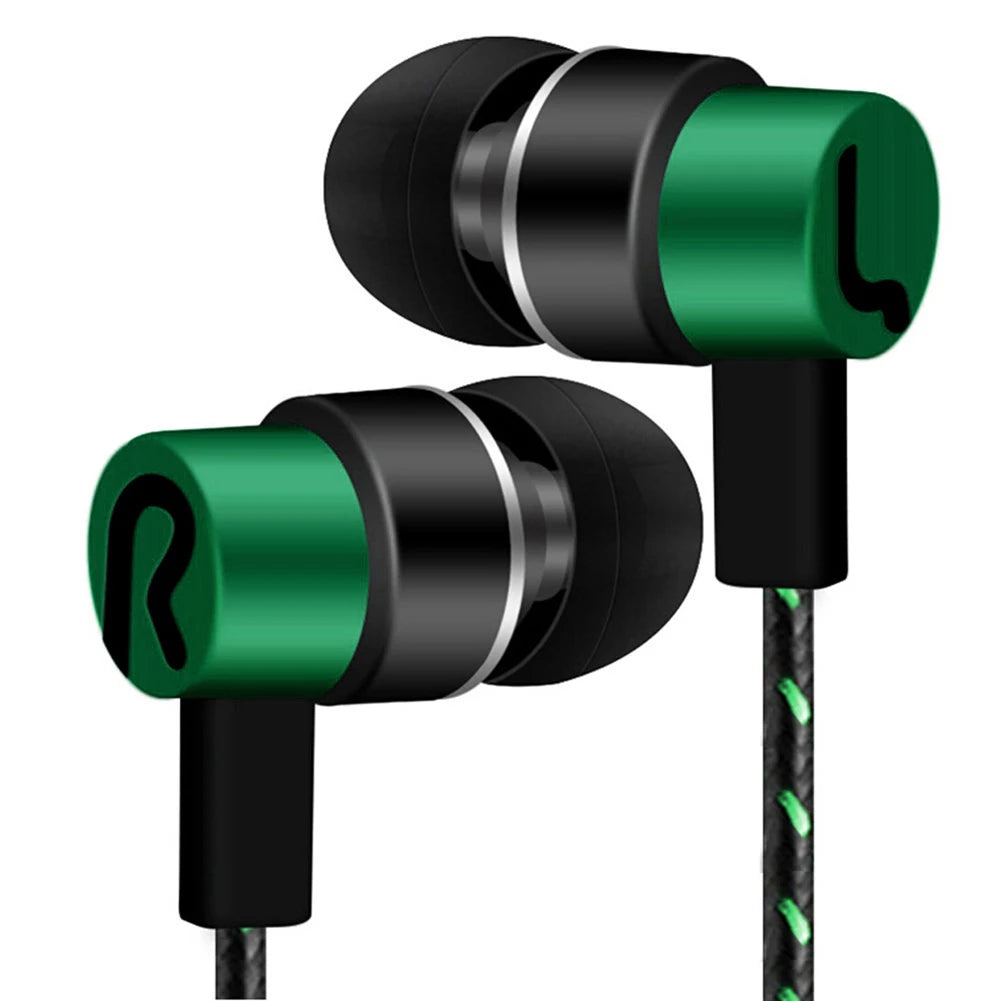 3.5mm Wired Headphones 2 Basic In-Ear Stereo Earbuds Mobile earphones Superb Bass Effect Headset