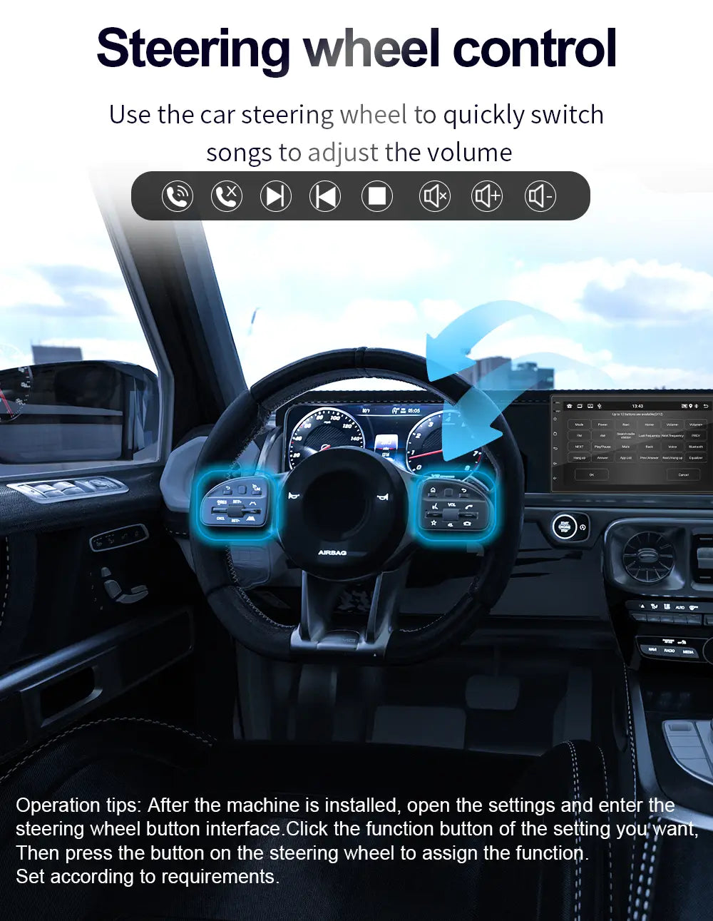 7/9/10 inch Universal Android 13 Car Radio 32G/64G