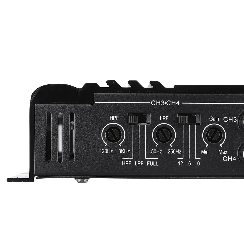 SK-790.4 Car Power Amplifier 4-Channel Class A/B Digital Stereo Surround Passive Subwoofer 12V Audio Player Max 7900W