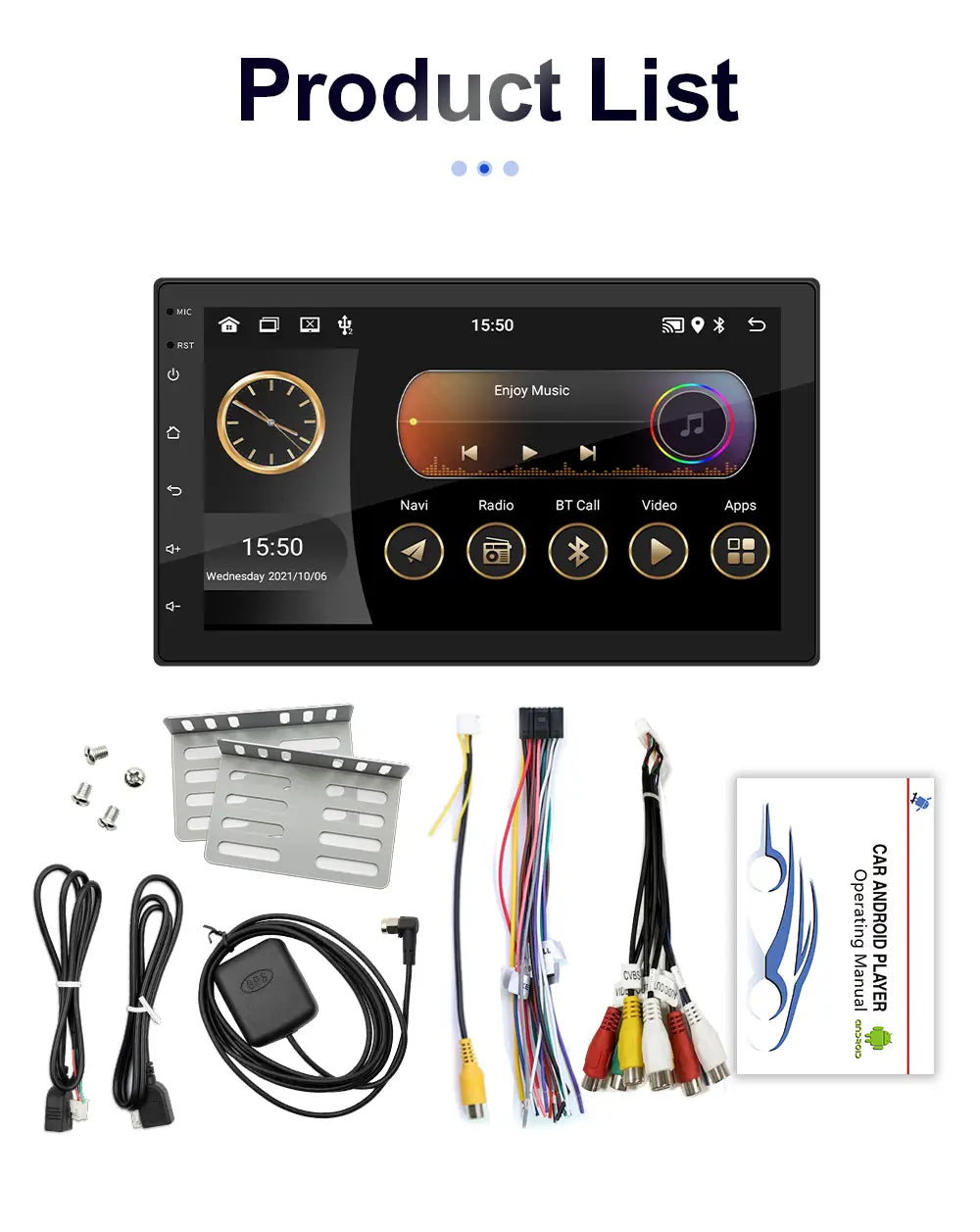 7/9/10 inch Universal Android 13 Car Radio 32G/64G