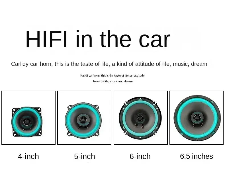 4/5/6.5 Inch Universal Car Coaxial Speakers HiFi Automotive