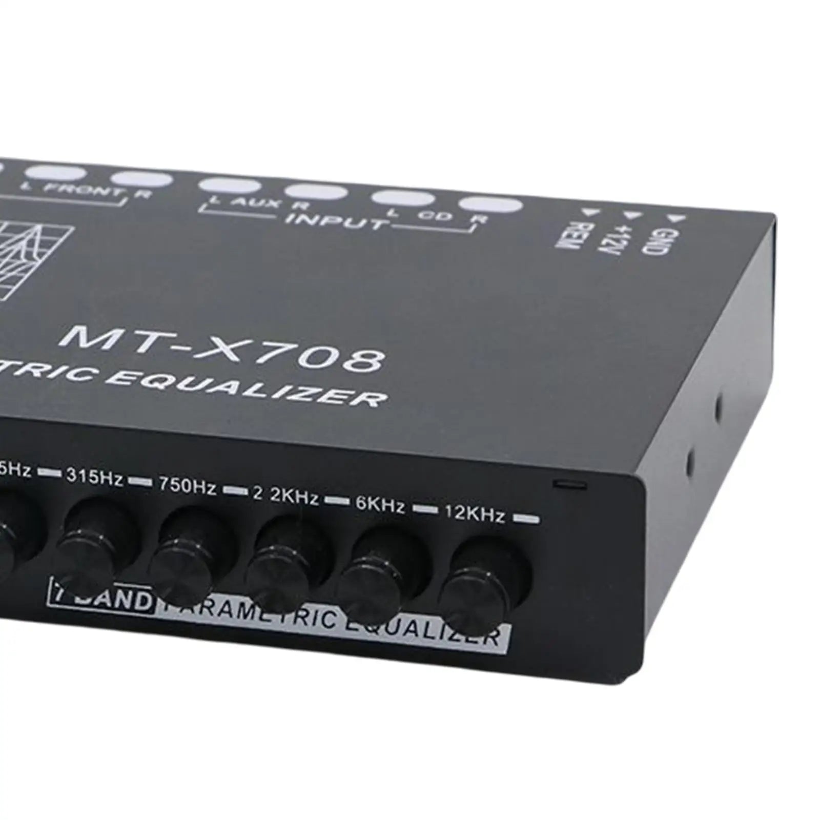 7 Band Parametric Car Audio Equalizer DC 12V Amplifier Graphic