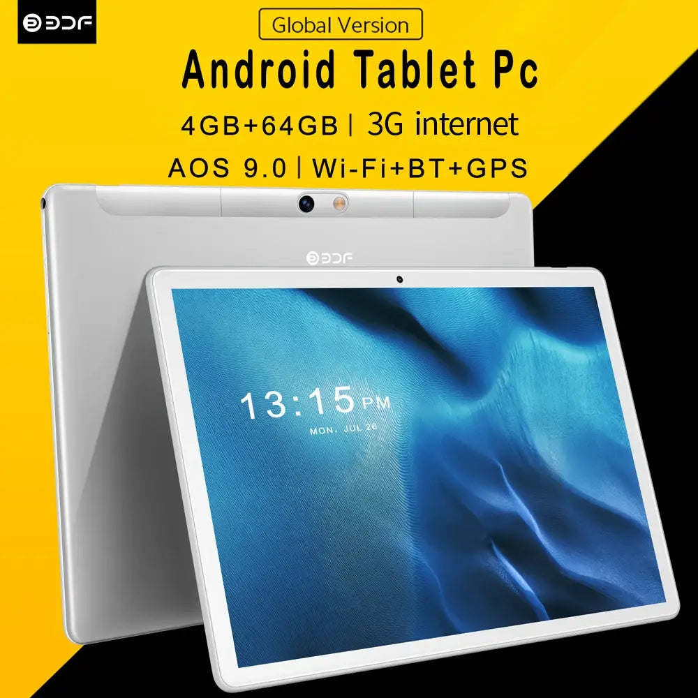 TABLET 10.1 Inch Tablet Android 11 6GB RAM 128GB ROM 3G 4G Mobile Phone Call Octa Core 8 CPU AI Speed-up 5000mAh Battery