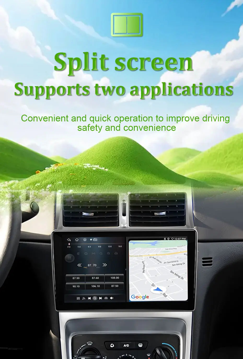 Car Radio Video Multimedia Player Carplay Android GPS