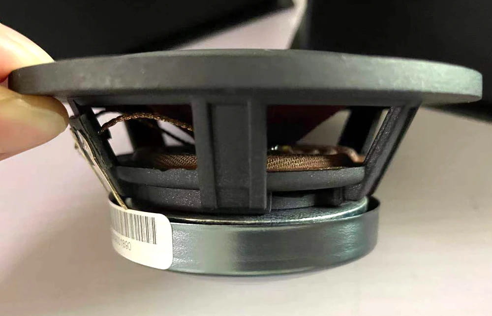 2PCS Car Audio Center 3.5’’ Inch 3 Midrange Speaker Three-way QP Titanium Color