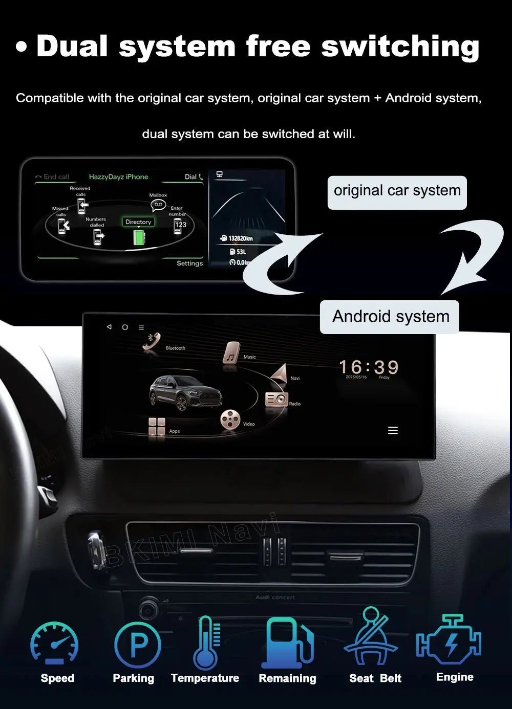 GPS Car Radio for Audi A3 2013 - 2020 Audio Multimedia