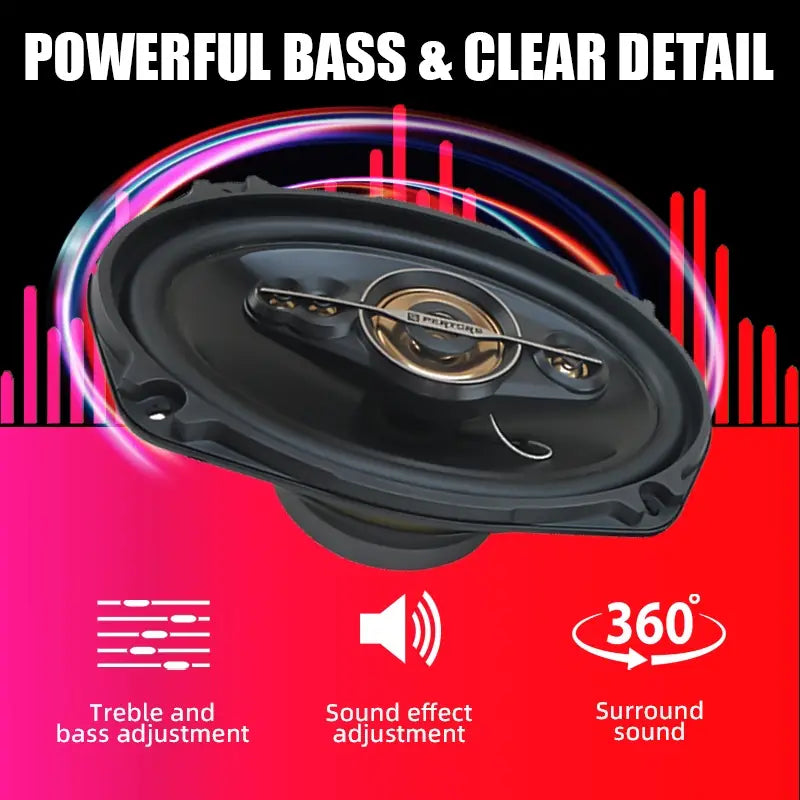 Car Speakers 2400W (2*1200W) Coaxial Speaker 6*9 Inch