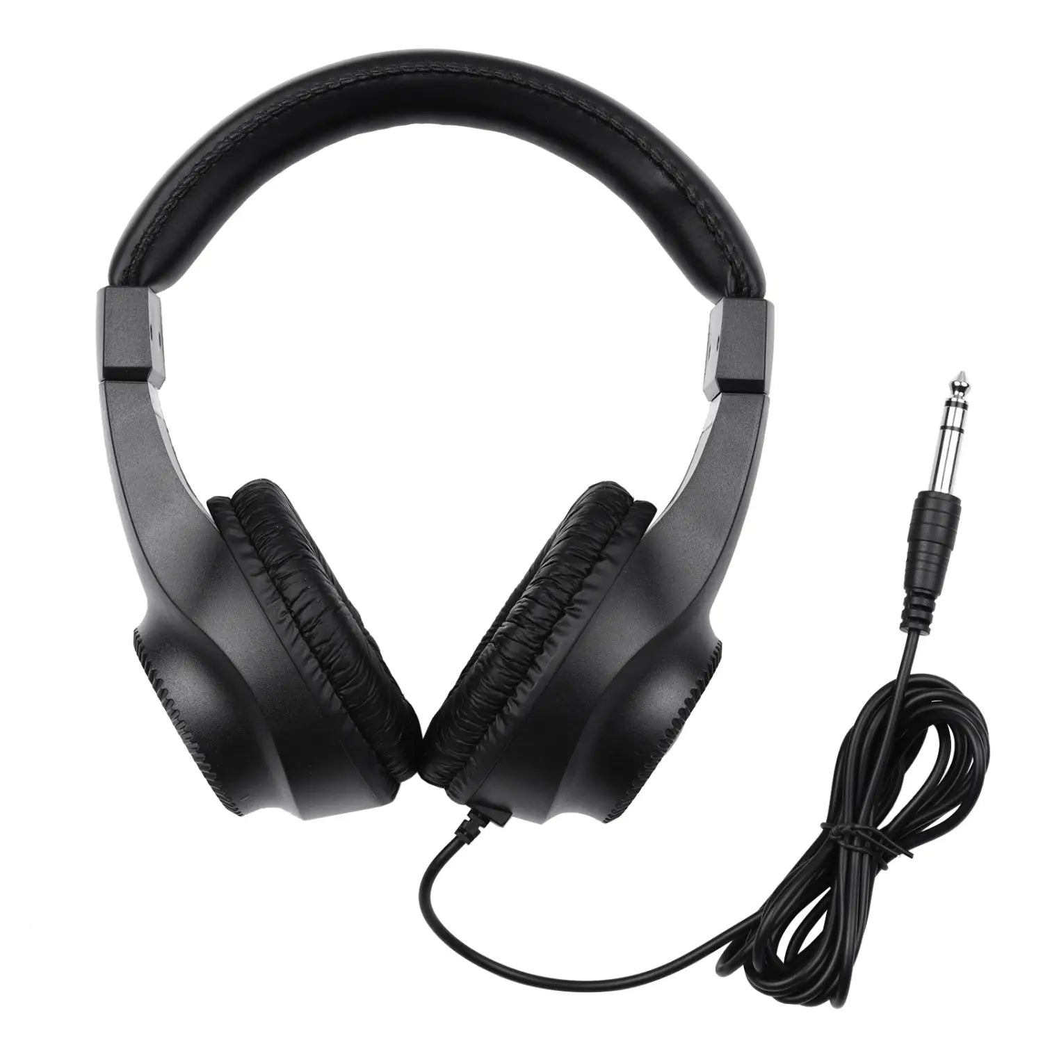 Wired Stereo Monitor Headphones Over-ear Headset with 50mm Driver 6.5mm Plug for Guitar Amplifier Electric Piano Audio