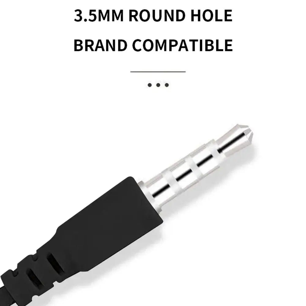 Wired Earphone 3.5mm In-Ear Control Sport Headset with Mic In Ear Headphones Stereo Earbuds for Mobile Phones