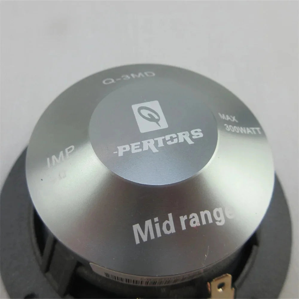 2PCS Car Audio Center 3.5’’ Inch 3 Midrange Speaker Three-way QP Titanium Color