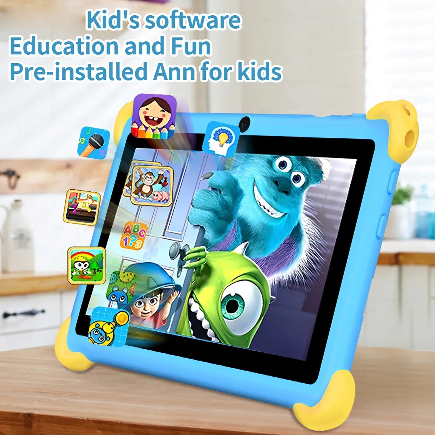 2025 New 7 Inch Cartoon Pattern Kids’ tablets Quad Core 4GB RAM 64GB ROM 5G WiFi Learning Education Games Tablet