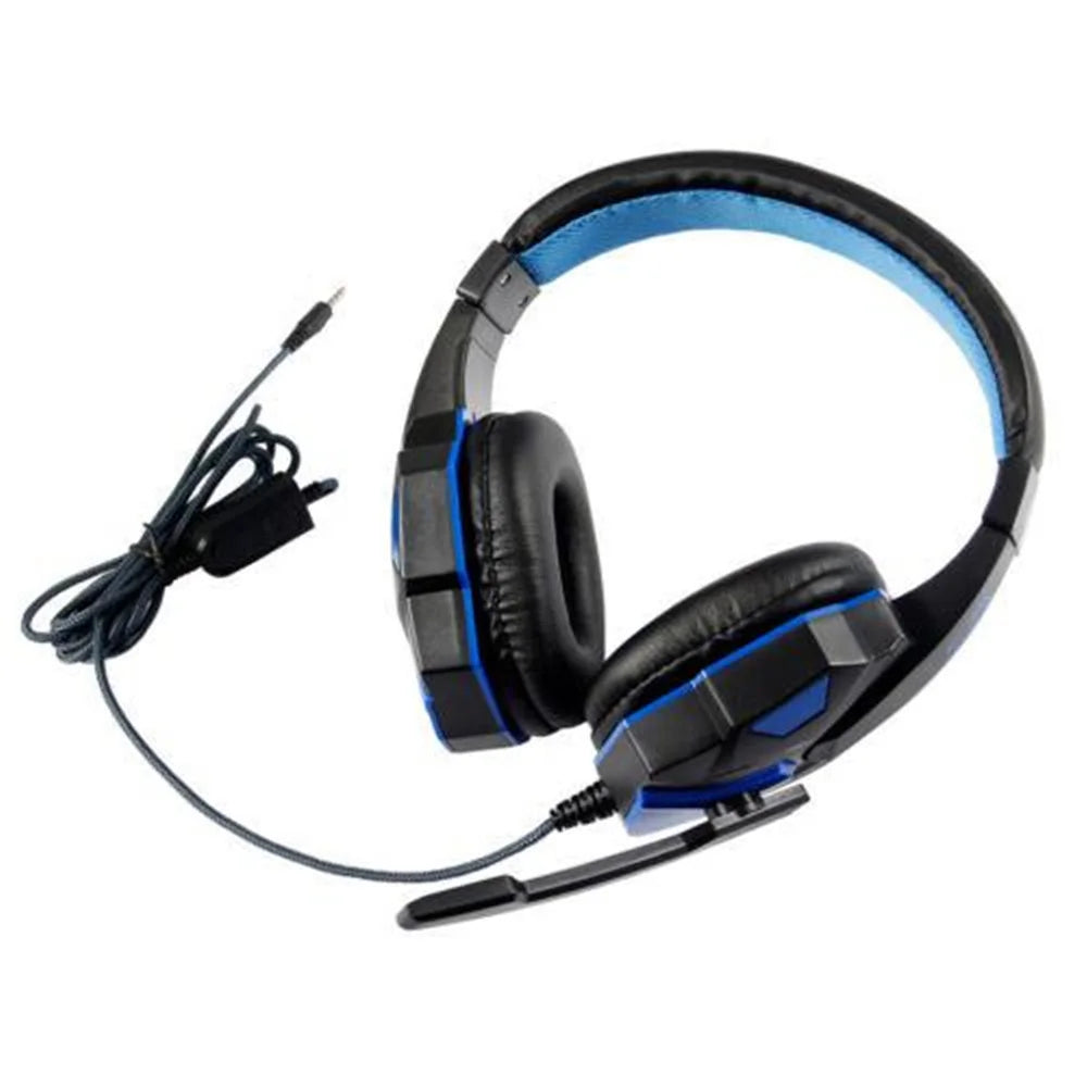 Professional LED Light 3.5mm Wired Gaming Headphones With HD Mic For Computer PS4 PS5 Xbox Bass Stereo PC Headset Gifts