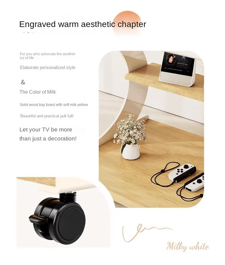 Mobile Rolling TV Stand for 50-100inch TVs Cart Shelf Mute Wheels up to 220lbs Max VESA 900x600mmFloor Support