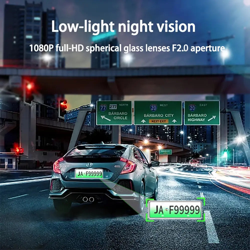 1080P Car Dvr 2/3 Camra Dash Cam for Cars Camera Vehicle Recorder Video Front Optional Rear Night Vision Dashcam