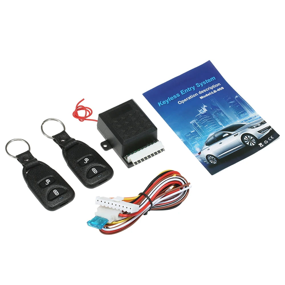 12V Universal Car Auto Remote Central Kit Door Lock Locking Vehicle Keyless Entry System with 2 Control