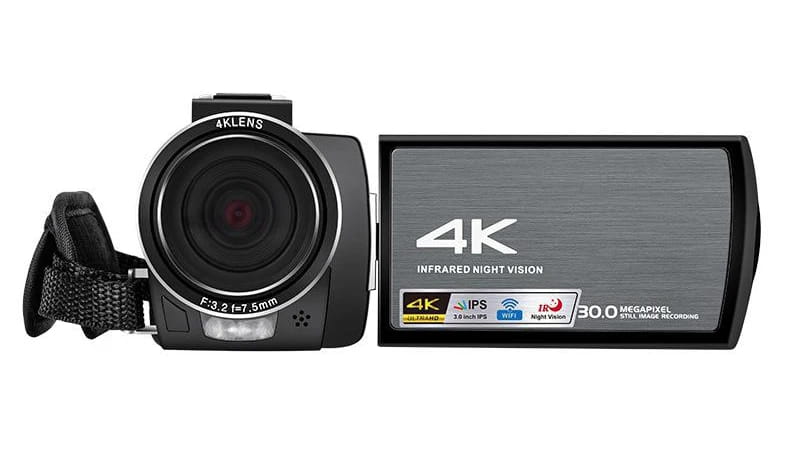 4K Full HD Professional Digital Cameras Camcorder Night Vision WIFI MIC 3.0 Inch Touch Screen Video Camera Support