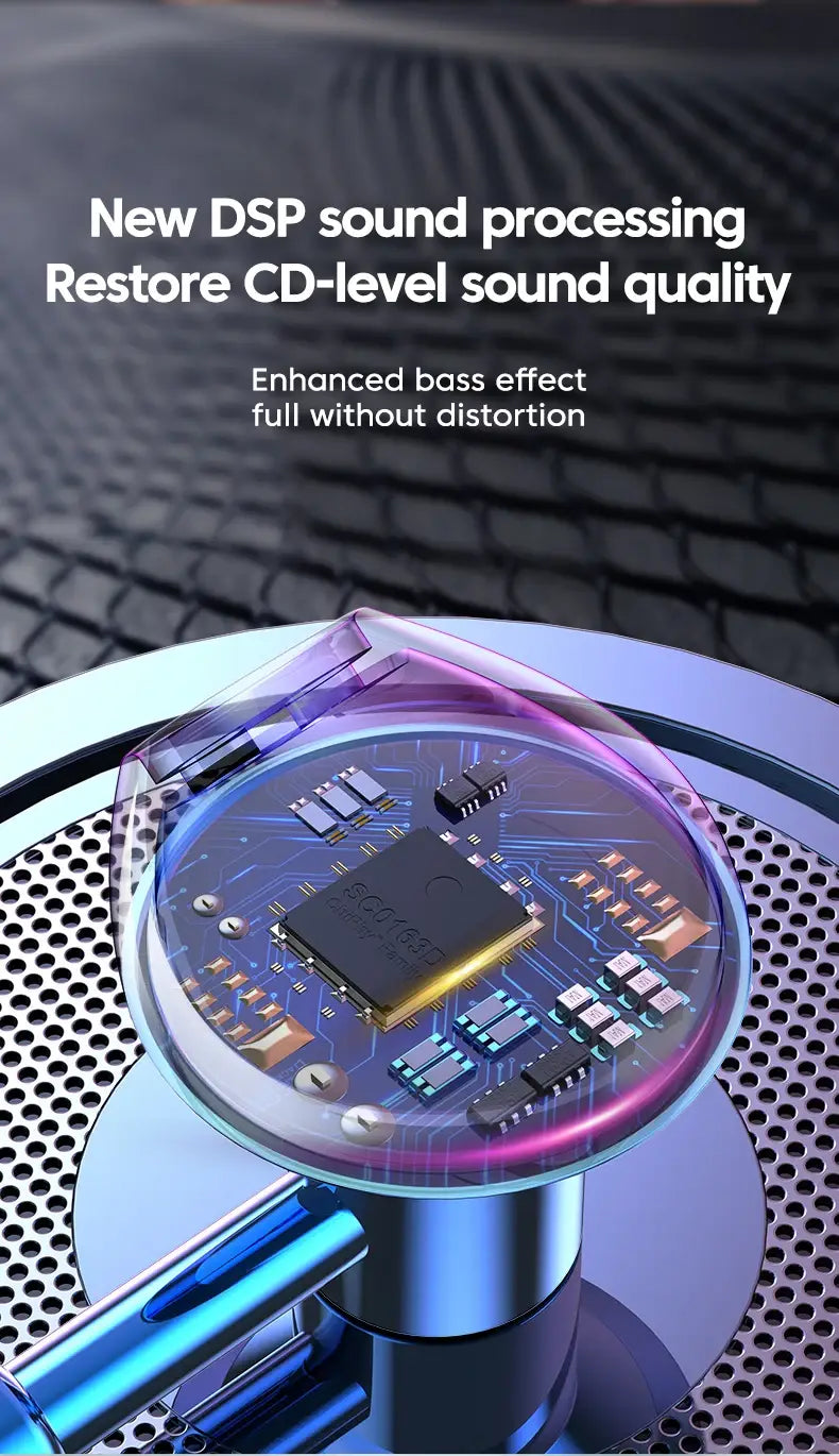 Metal Wired Earphones Sport Running Gaming Music Headphone 3.5mm In-Ear Headset with Microphone 9D Surround Sound