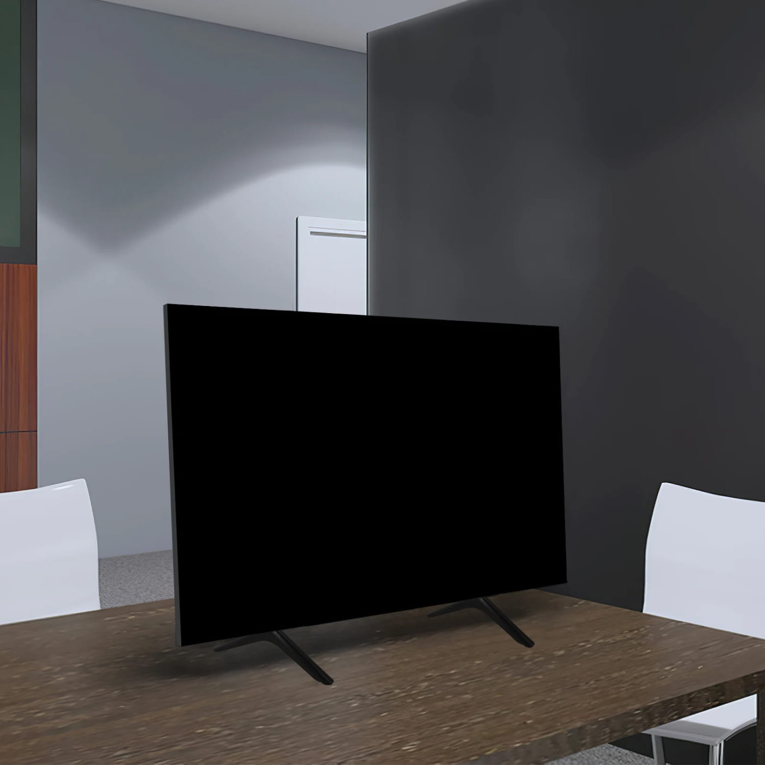 2pcs TV Stand Legs 40 Inch for Bedroom Motorized Projector Screen Black Plastic Adjustable Television Stable Support