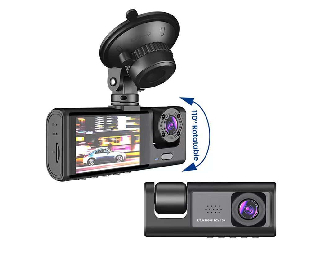 1080P Car Dvr 2/3 Camra Dash Cam for Cars Camera Vehicle Recorder Video Front Optional Rear Night Vision Dashcam