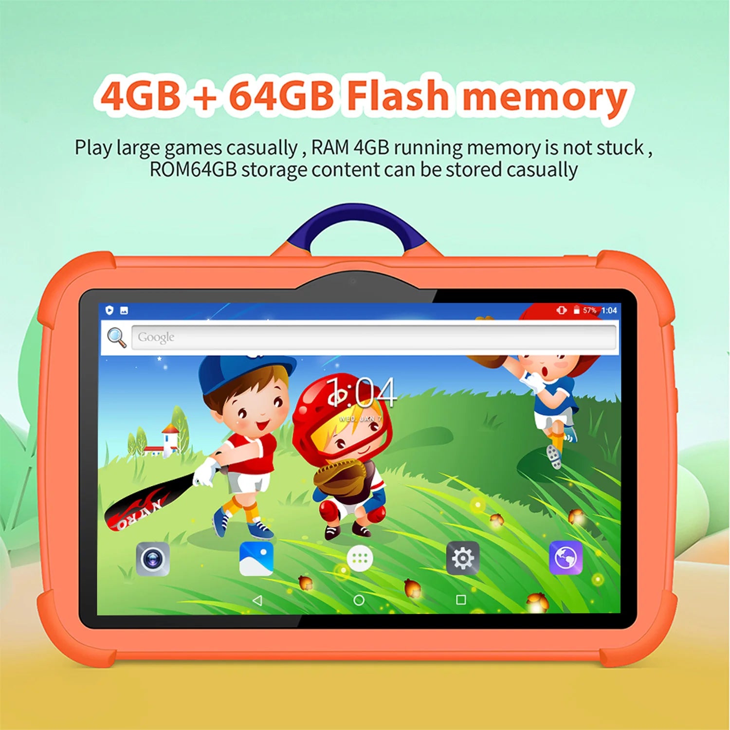 New 7 Inch 5G WiFi Tablet Pc for Children’s best Gifts Android Kids Game Educational Learning Tablets Quad Core 4GB RAM