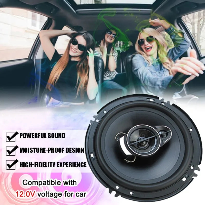 6 Inch 3-Way HiFi Coaxial Car Speakers 400W Vehicle Door Auto Audio Music Stereo Full Range Frequency Automotive