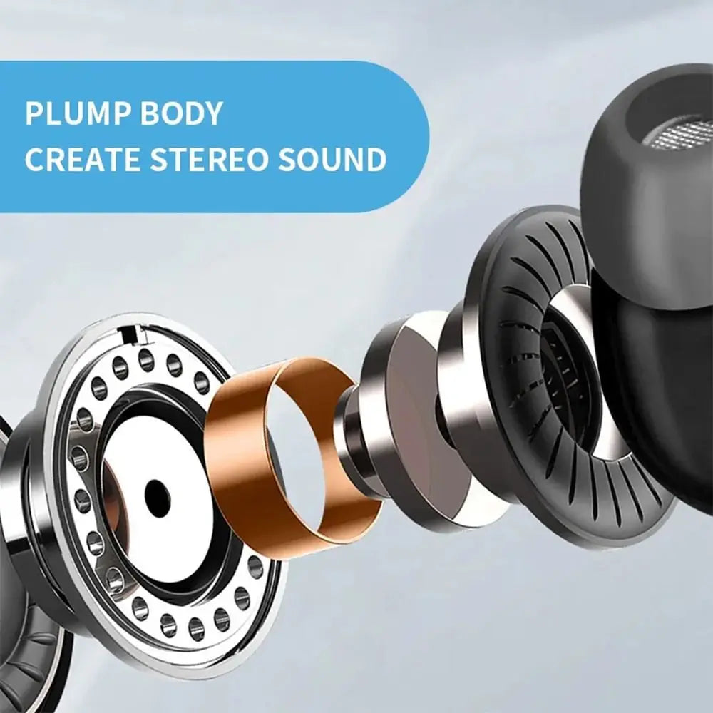 Wired Earphone 3.5mm In-Ear Control Sport Headset with Mic In Ear Headphones Stereo Earbuds for Mobile Phones