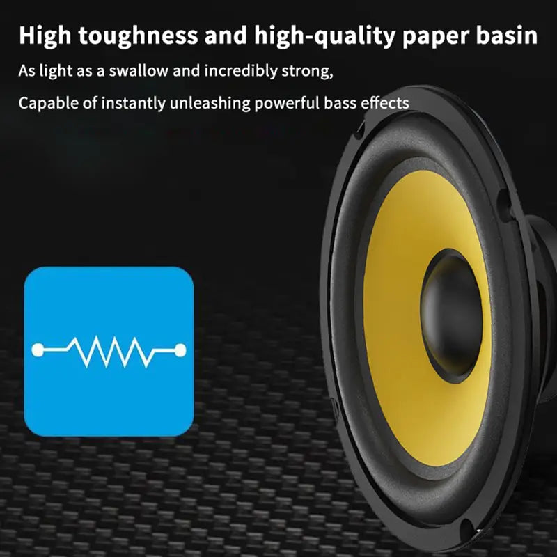 5/6/8/10 Inch Car Bass Speaker Coaxial Subwoofer HiFi Music