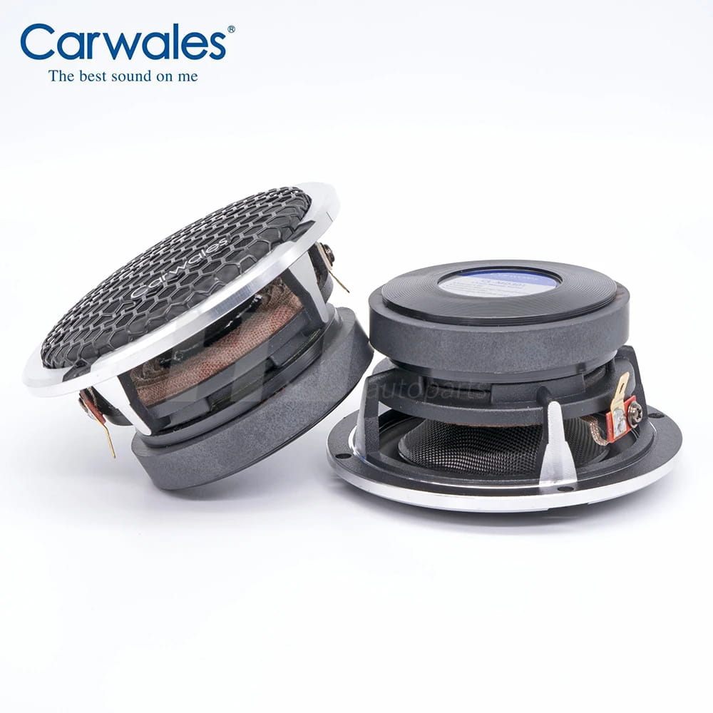2pcs Car Universal Midrange Speaker 3.5 Inch Center Modified 3-way Audio System Music Sound Auto Mid Frequency