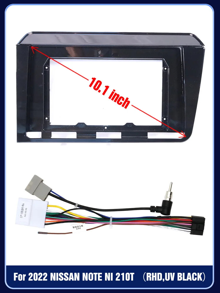 Car Stereo Android GPS Multimedia Radio Fascia Panel Dashboard Frame Installation Trim Kit For NISSAN NOTE NI 210T 2022
