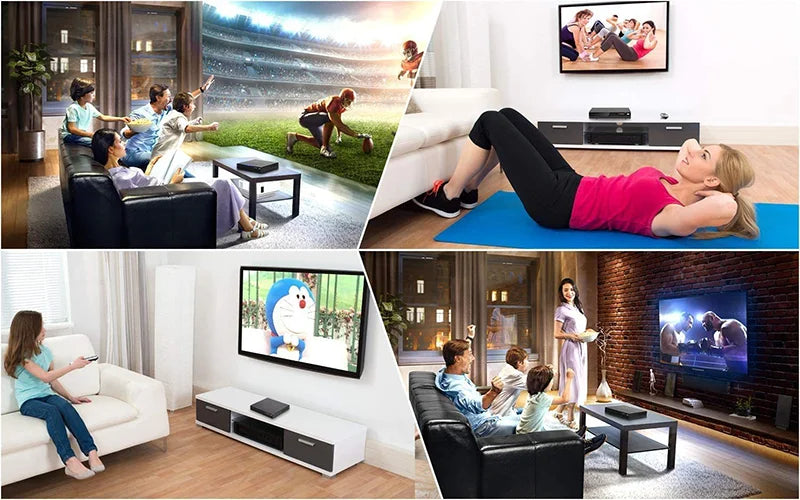 DVD Player High-defination 1080P Home Box For TV All Region Free CD-Discs AV-Output Built-in MIC-port