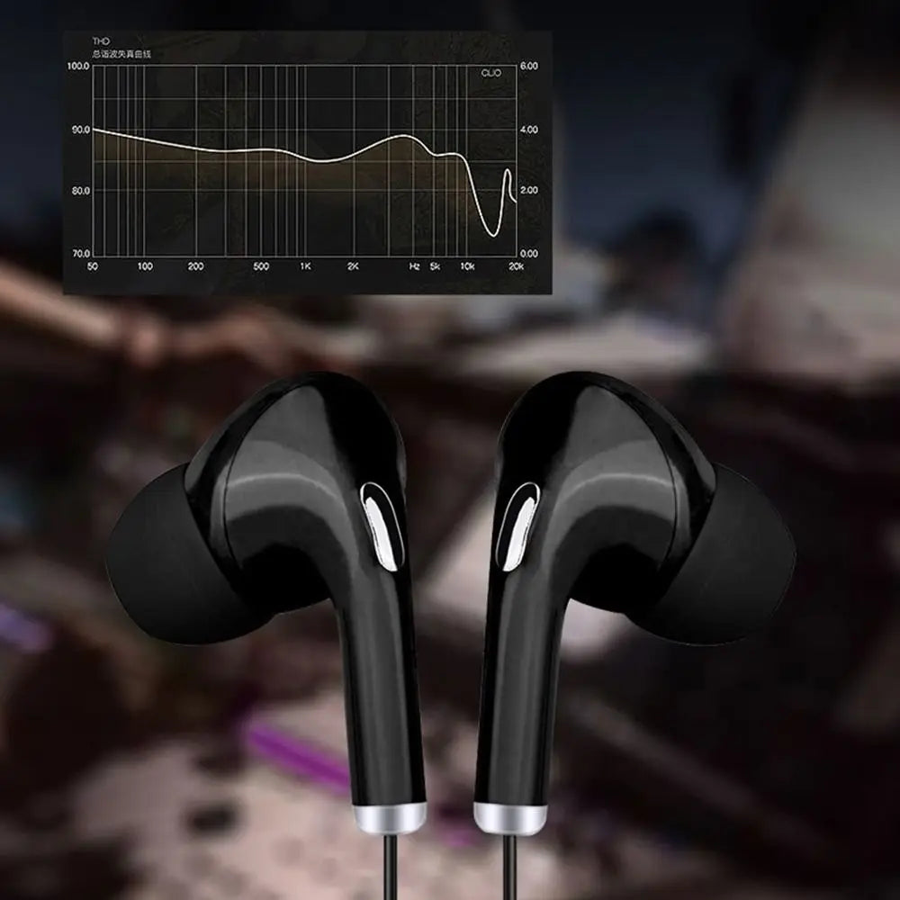 Wired Earphone 3.5mm In-Ear Control Sport Headset with Mic In Ear Headphones Stereo Earbuds for Mobile Phones