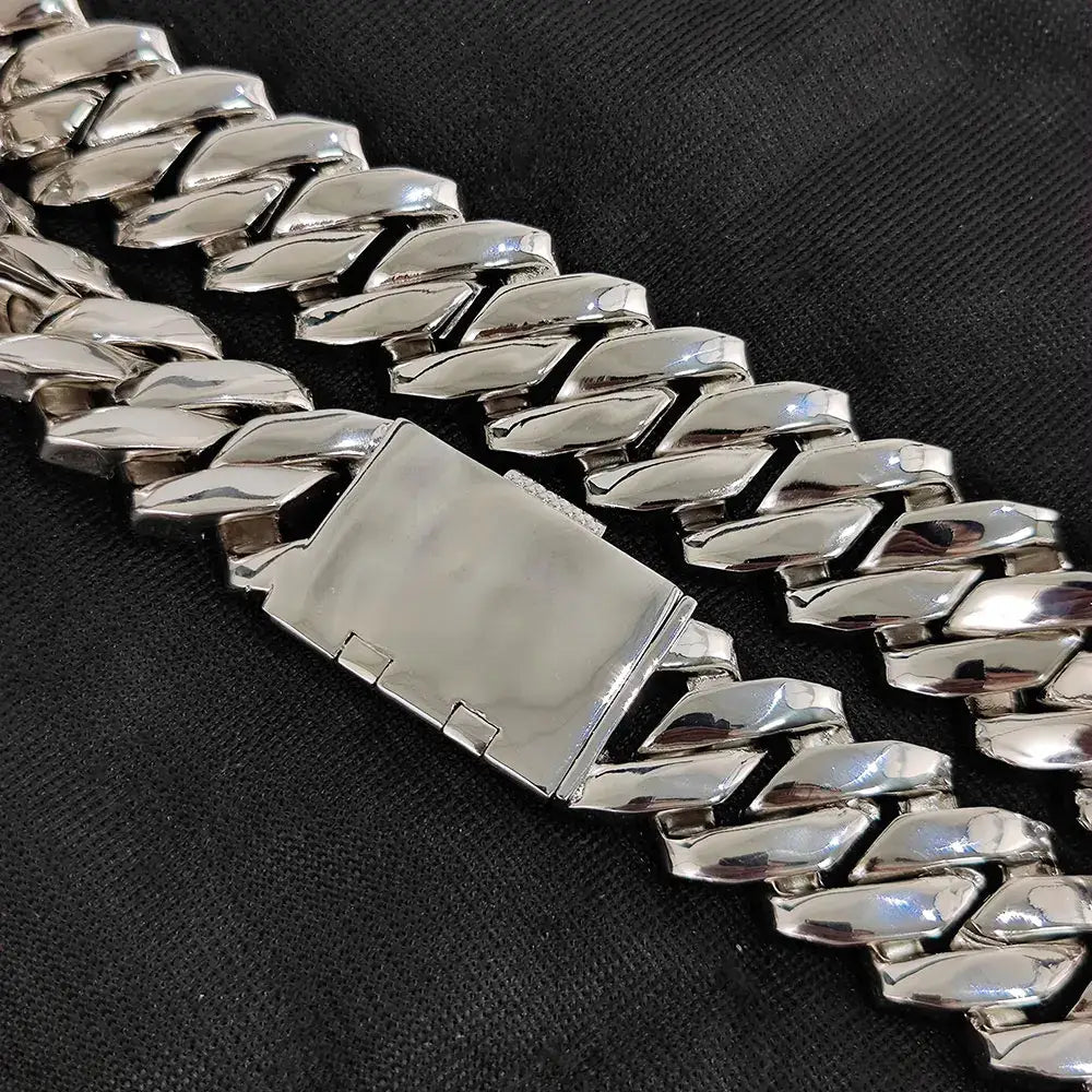 Mens Cuban Link Chain Bracelet Gold Plated Bling Miami Prong Set Diamond for Men 25MM Iced Out Hip Hop Jewelry