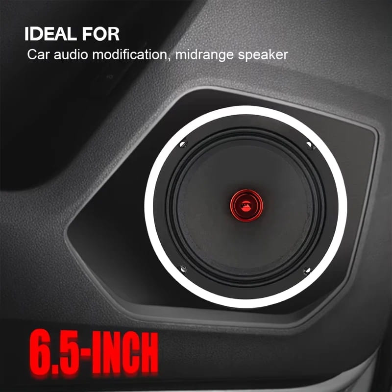 1PC 650W 6.5’’ Car Speaker Mid Range for Audio Modification Surround Sound System Music Player Vehicle Door