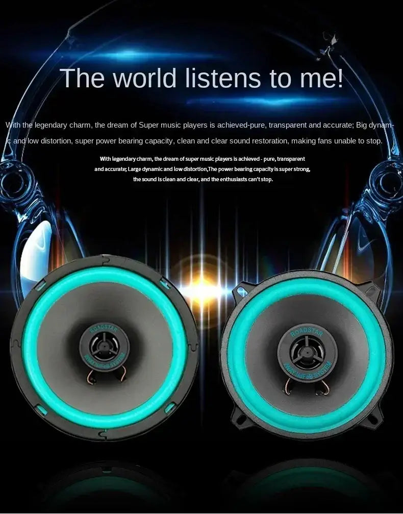4/5/6.5 Inch Universal Car Coaxial Speakers HiFi Automotive