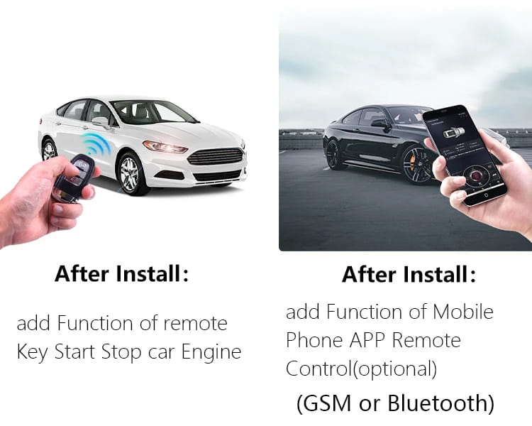 For Old Porsche Cayenne 2005-2009 Add Engine Push Button Start Stop System Remote Starter Keyless Go Car Accessories