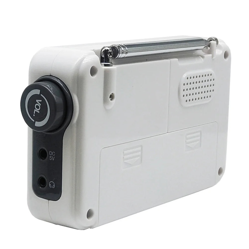 Portable Radio AM FM Audio Receiver Stable Signal With 3.5MM Earphone Plug Stretchable Antenna USB Battery Powered