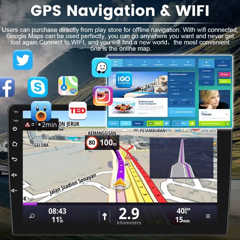 7/9/10 inch Universal Android 13 Car Radio 32G/64G