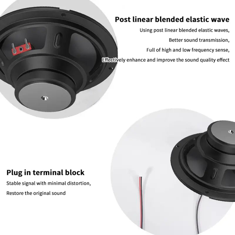 5/6/8/10 Inch Car Bass Speaker Coaxial Subwoofer HiFi Music