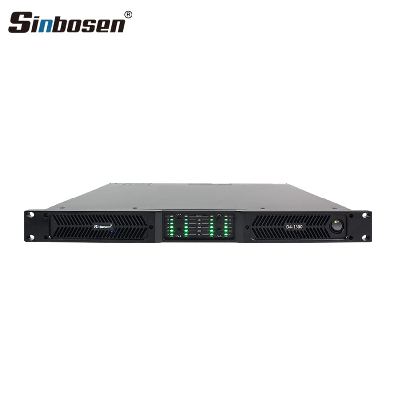 Wide Voltage D4-1300 Sinbosen Outdoor Digital 3000w 2 Ohms Power Amplifier 1u 4 Ch
