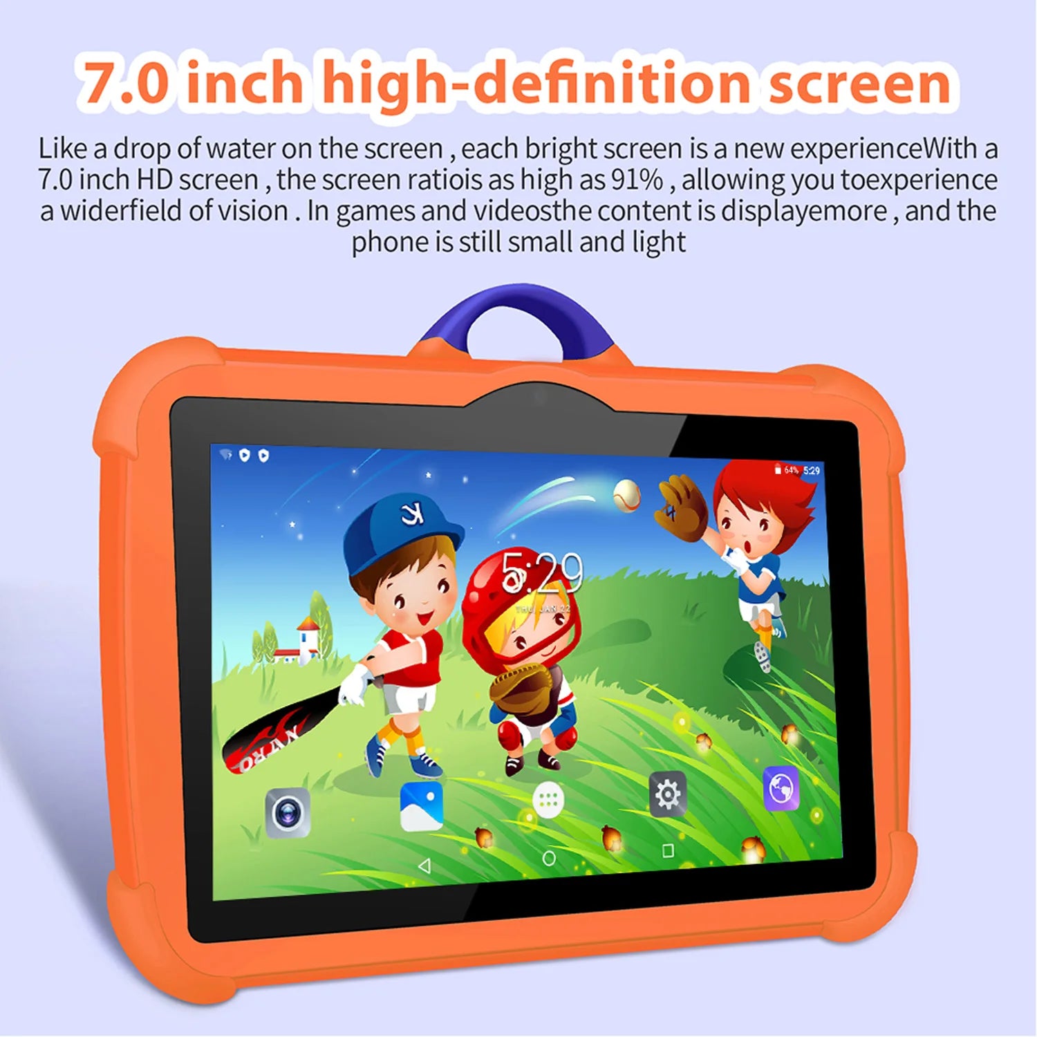 New 7 Inch 5G WiFi Tablet Pc for Children’s best Gifts Android Kids Game Educational Learning Tablets Quad Core 4GB RAM