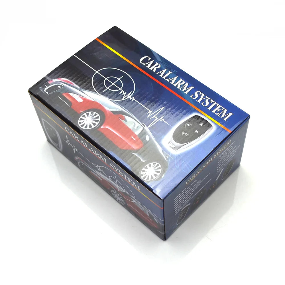 Universal 12V Car Alarm Security System Keyless Entry One Way ImmobilizerControls Siren Accessories