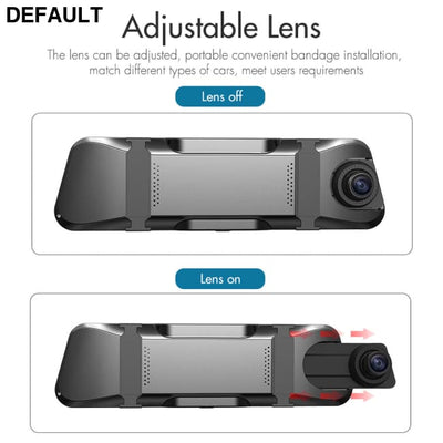 A26 2K Full HD 1080P Dash Cam 9.66 Inch IPS Display Night Vision Parking Monitor Car DVR Dashboard Camera W/ Rearview