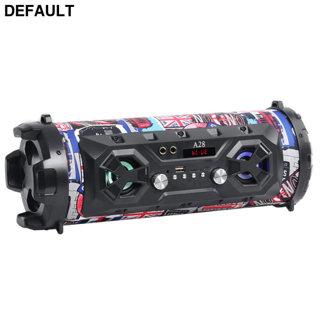 A28 Bluetooth Speaker Outdoor Portable Square Dance Barrel Black Maky Audio Systems System Electronics