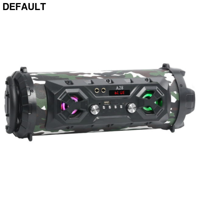 A28 Bluetooth Speaker Outdoor Portable Square Dance Barrel Camouflage Green Audio Systems System Electronics