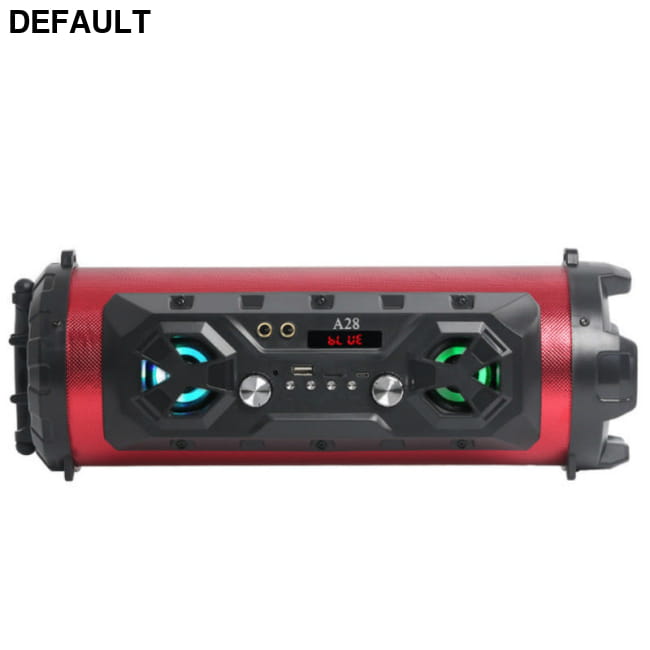 A28 Bluetooth Speaker Outdoor Portable Square Dance Barrel Red Audio Systems System Electronics