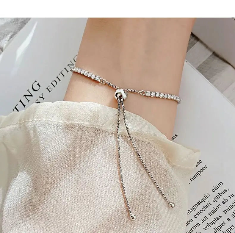 Moissanite Women’s Sterling Silver Bracelet