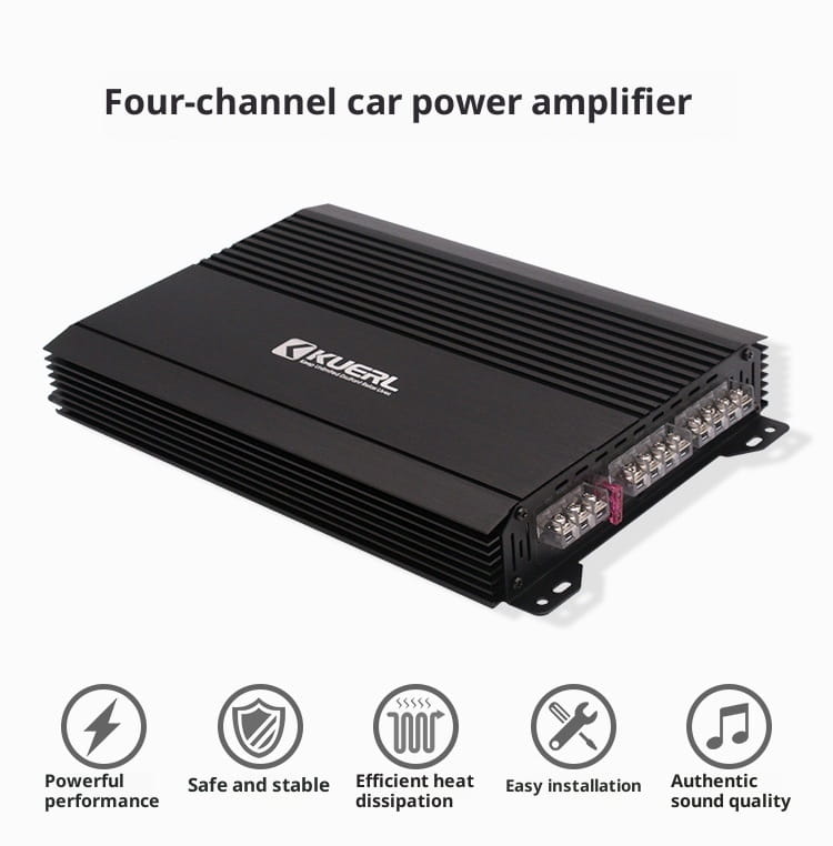 Channel Four-way High-power Vehicle 12V Car Amplifier