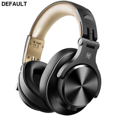 A70 Bluetooth 5.2 Headphones Stereo Over Ear Wireless Headset Professional Recording Studio Monitor DJ China / Black